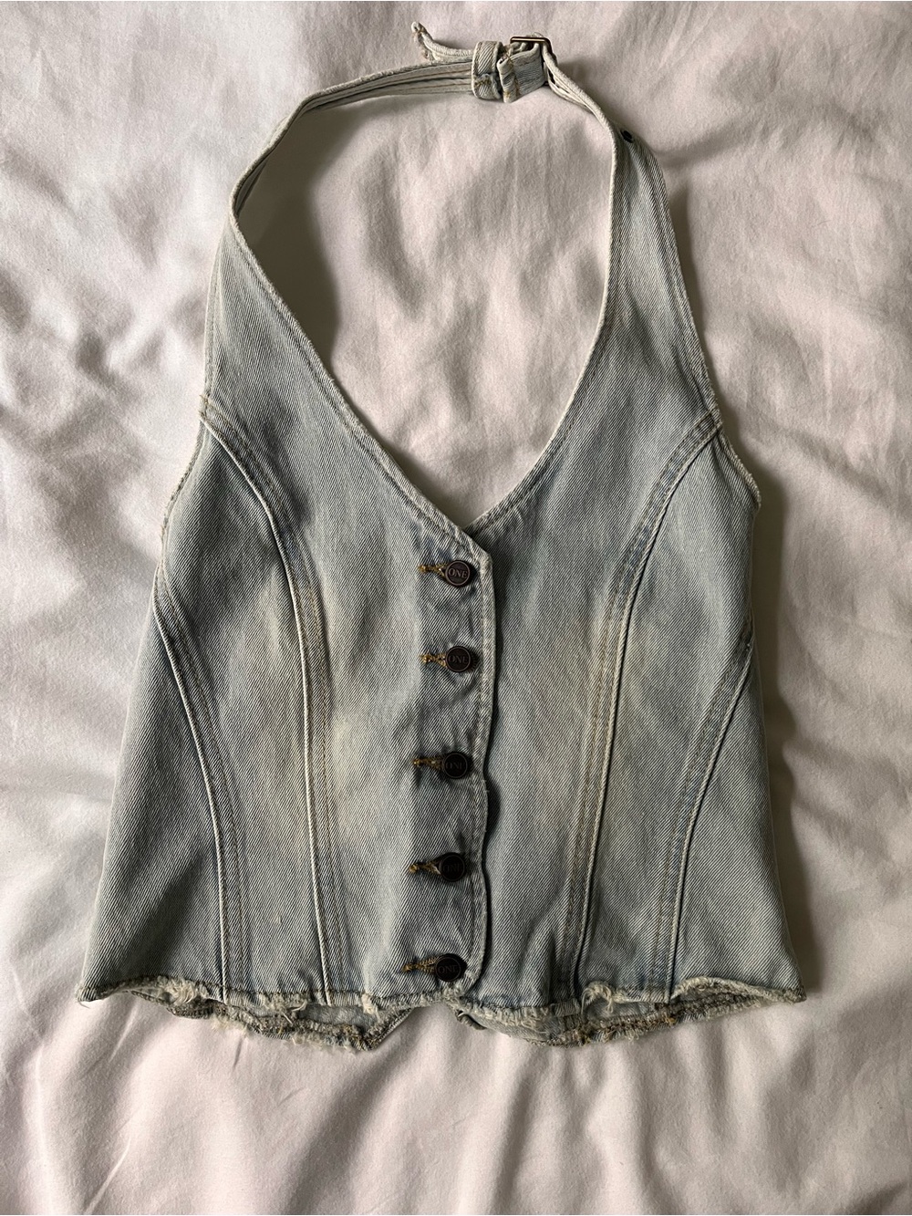 OneTeaspoon Old West Denim Halter Top Small Free People